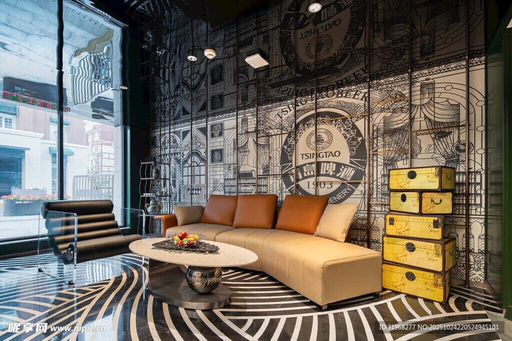 现代时尚客厅室内装饰