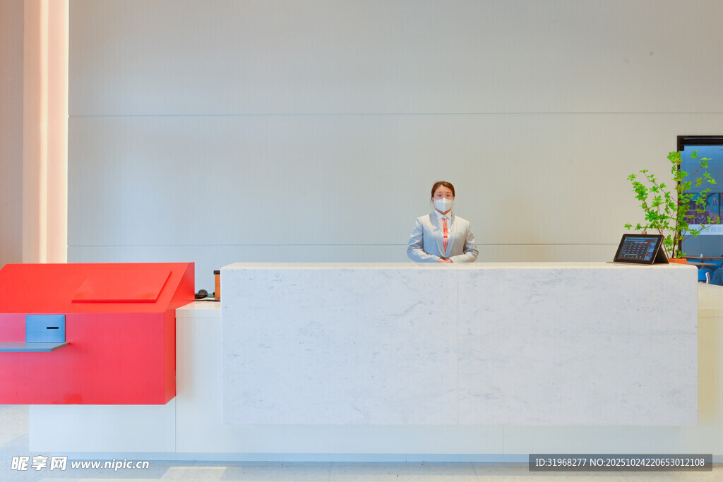 现代简约风格前台接待区