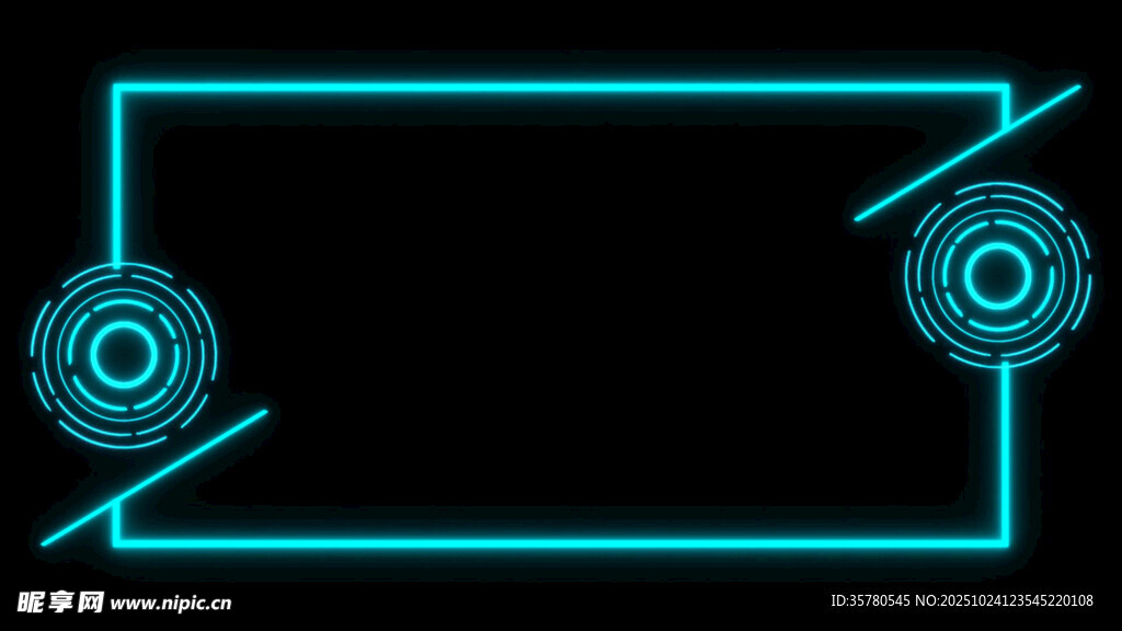 科技风边框背景图