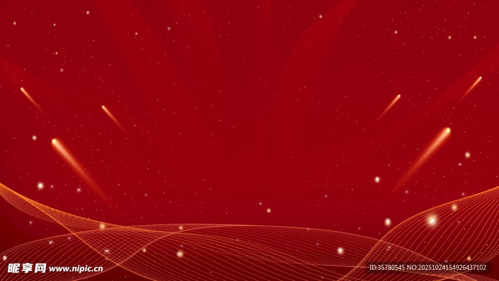 红色动感线条背景图