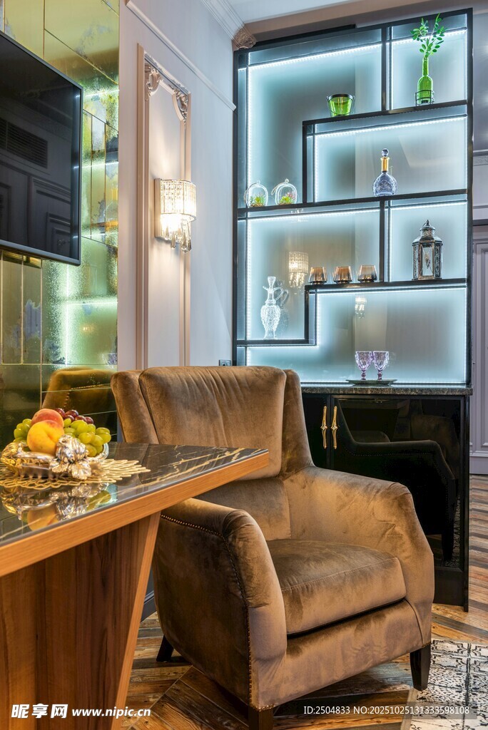 现代风格客厅舒适一角