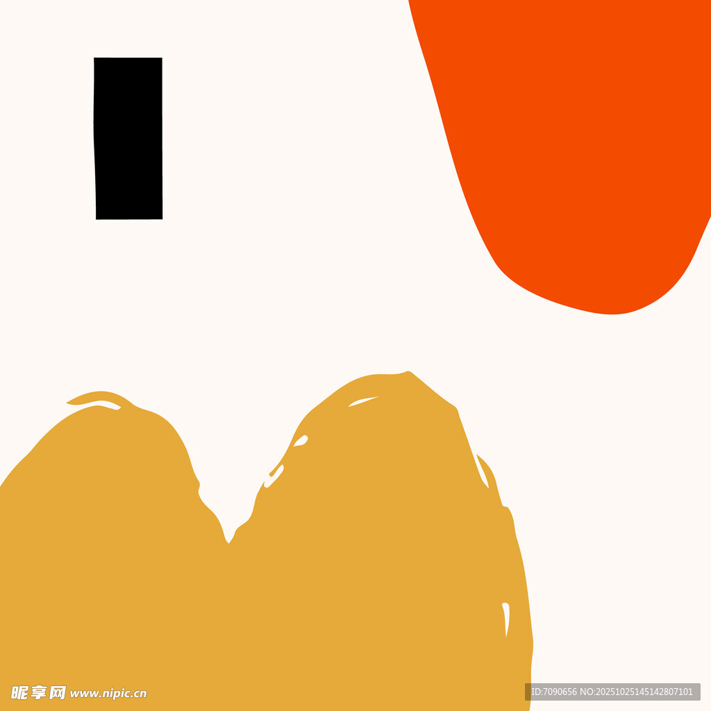 抽象几何色块艺术图案