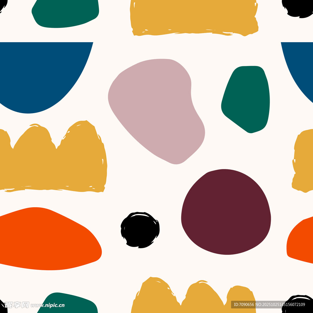 多彩几何抽象图案元素