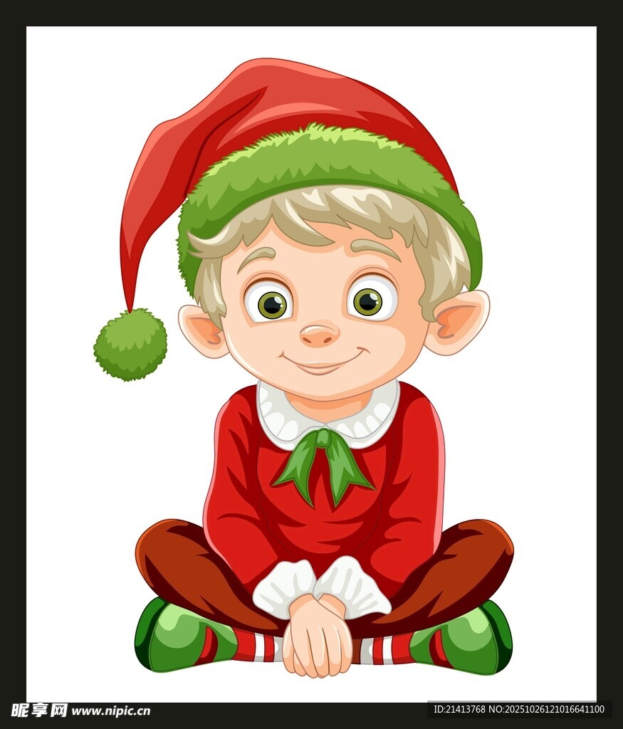 可爱圣诞小精灵