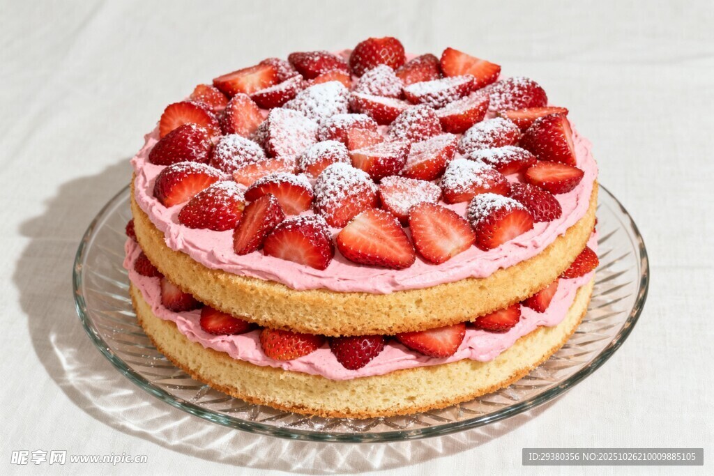 草莓双层蛋糕