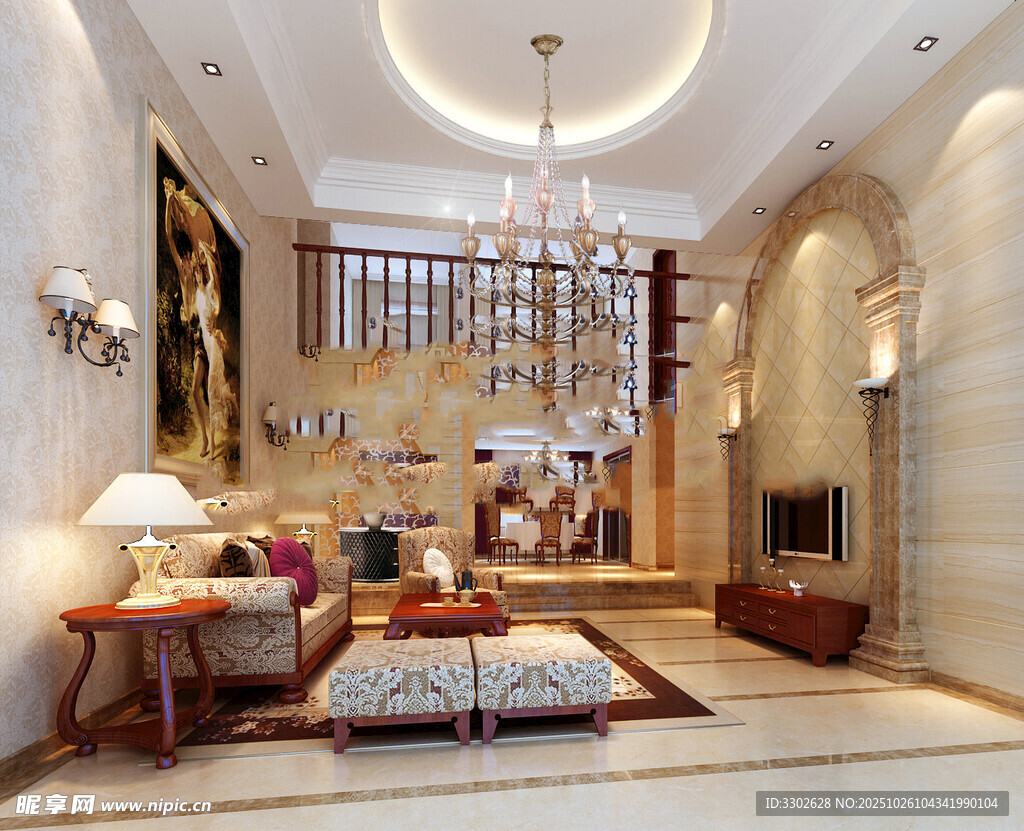 现代中式风格客厅设计