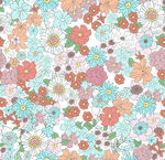 多彩花卉图案背景