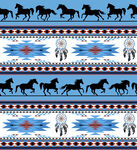 民族风马纹图案装饰设计