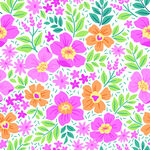 缤纷花卉图案