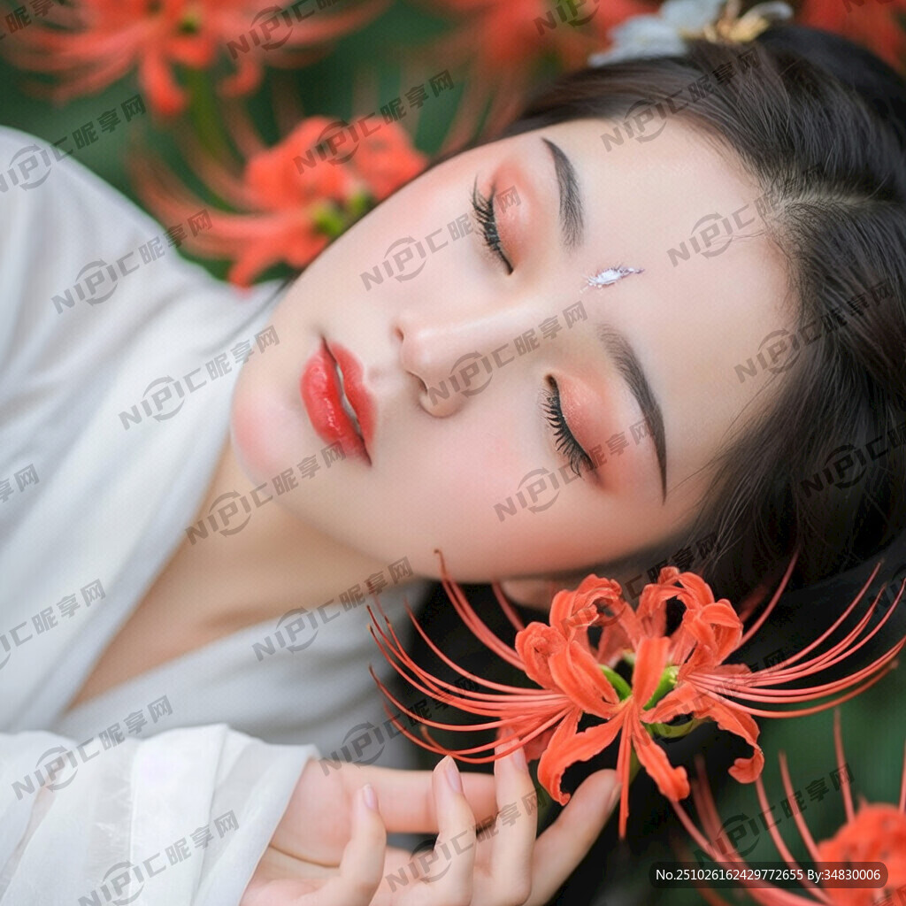 人物：袭素衣胜雪 肤光皎洁如月