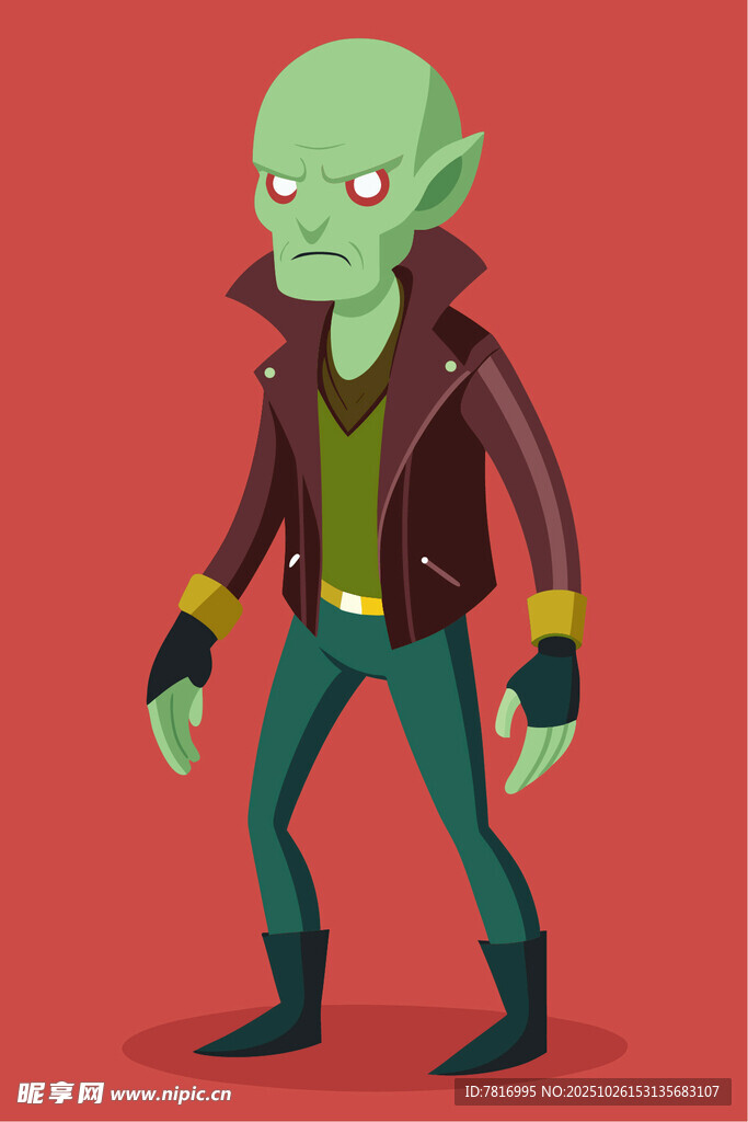 绿色小妖精的酷炫装扮