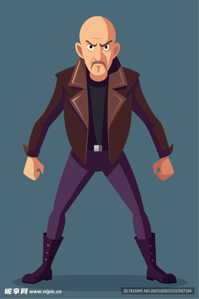 愤怒光头男准备战斗