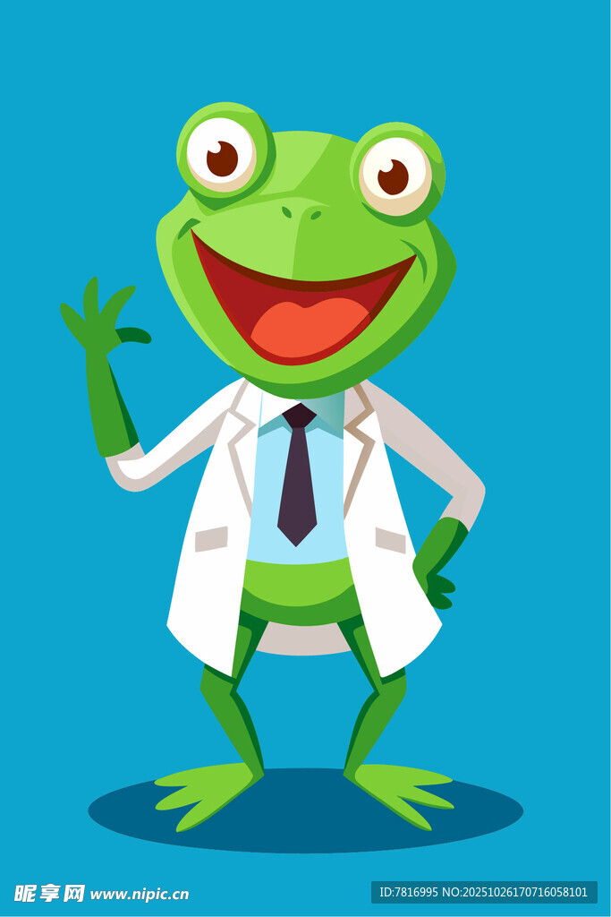 青蛙医生打招呼