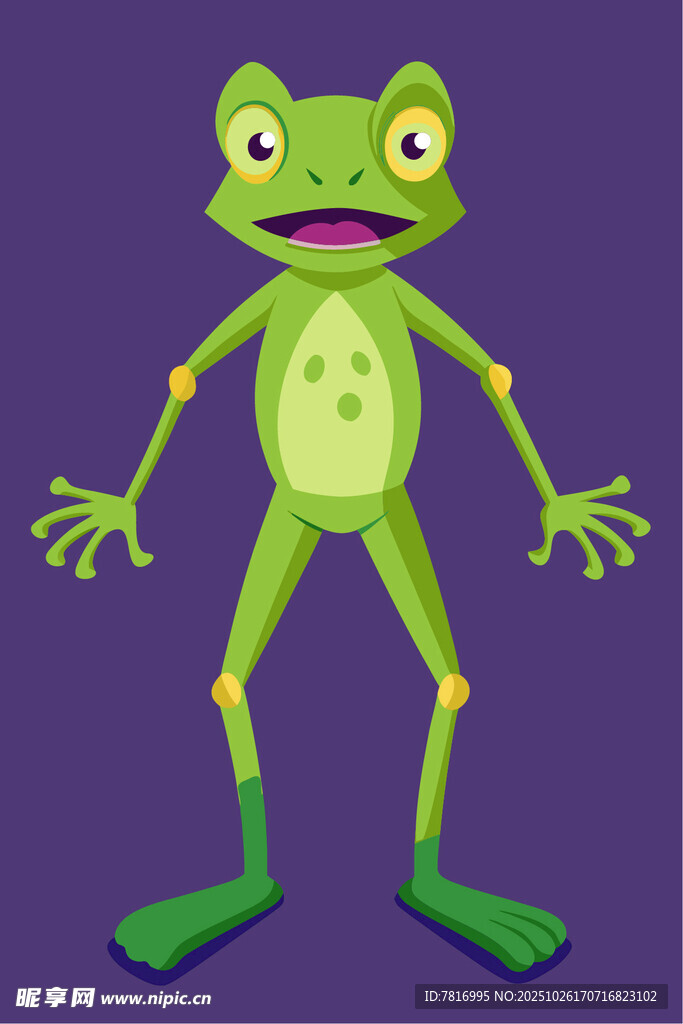 卡通青蛙形象展示