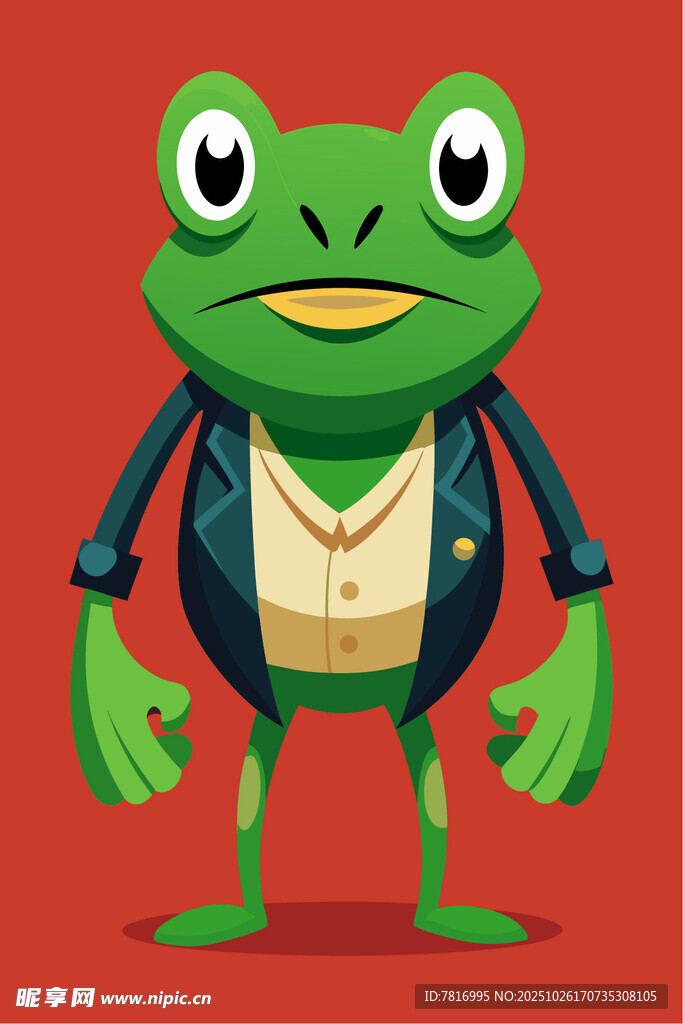 时尚青蛙卡通形象