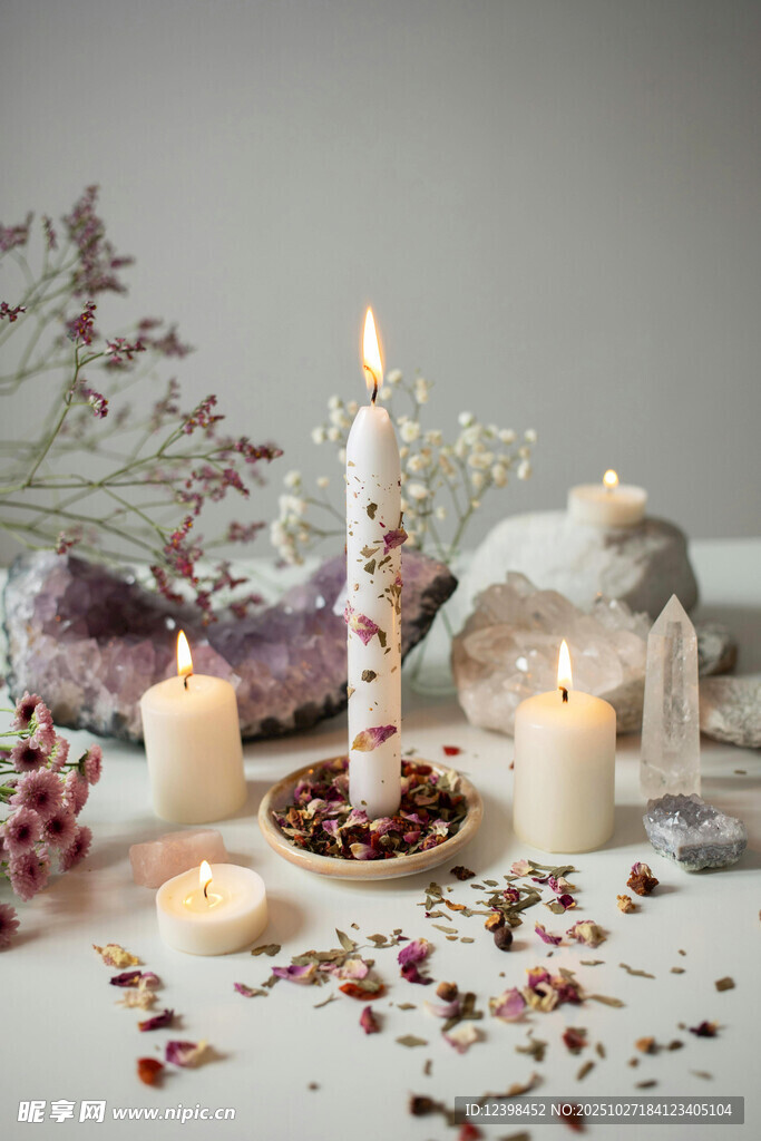 浪漫烛光香薰装饰场景