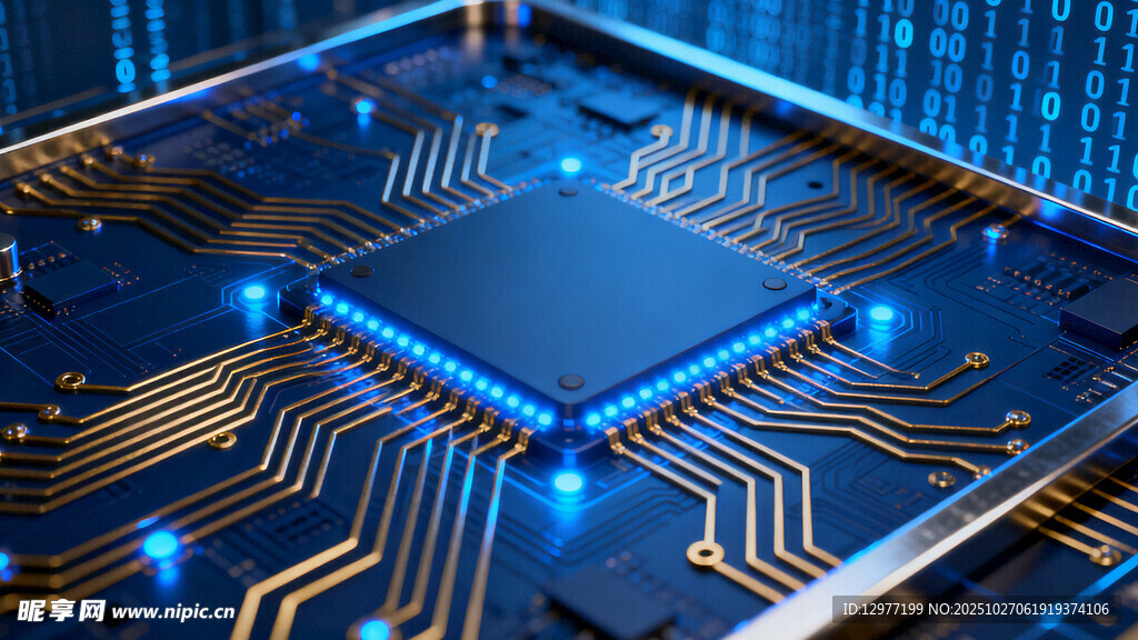 精密芯片特写