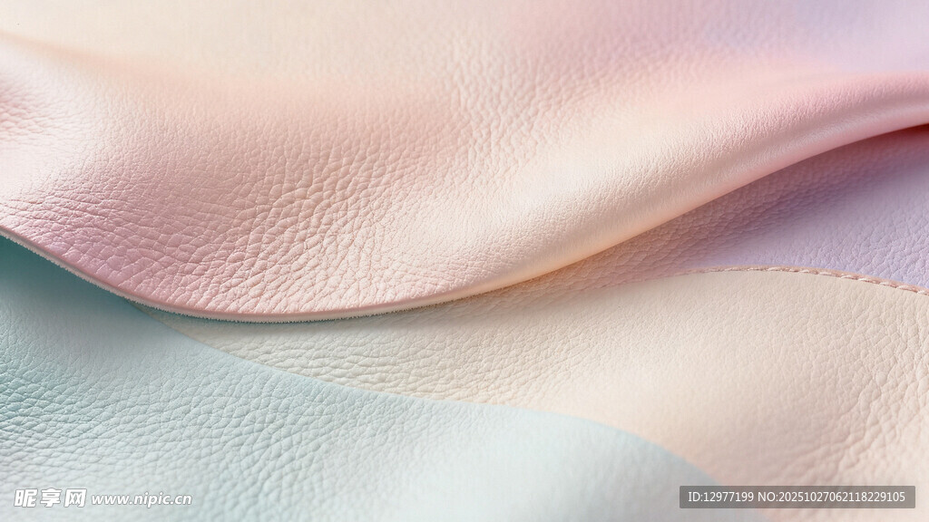 柔滑渐变丝绸面料展示