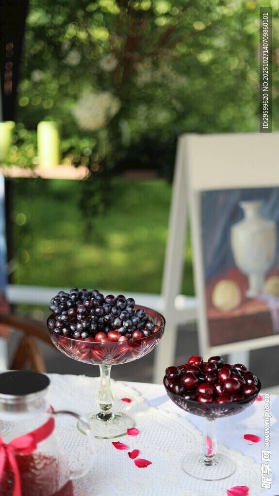 户外精致甜点摆台