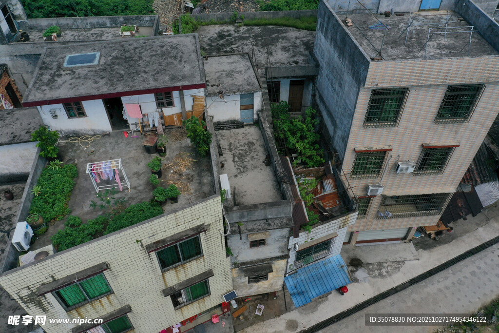 老旧居民区俯瞰景象