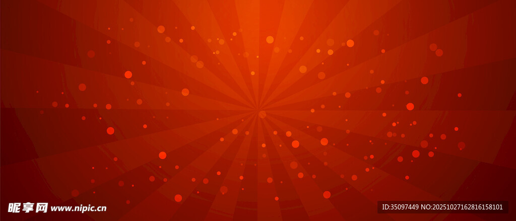 红色放射状光斑背景 