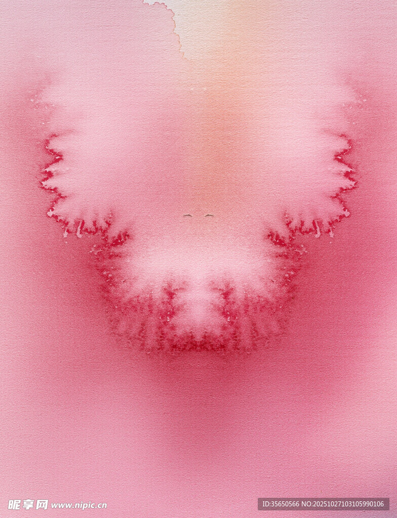 梦幻粉色分形艺术图案