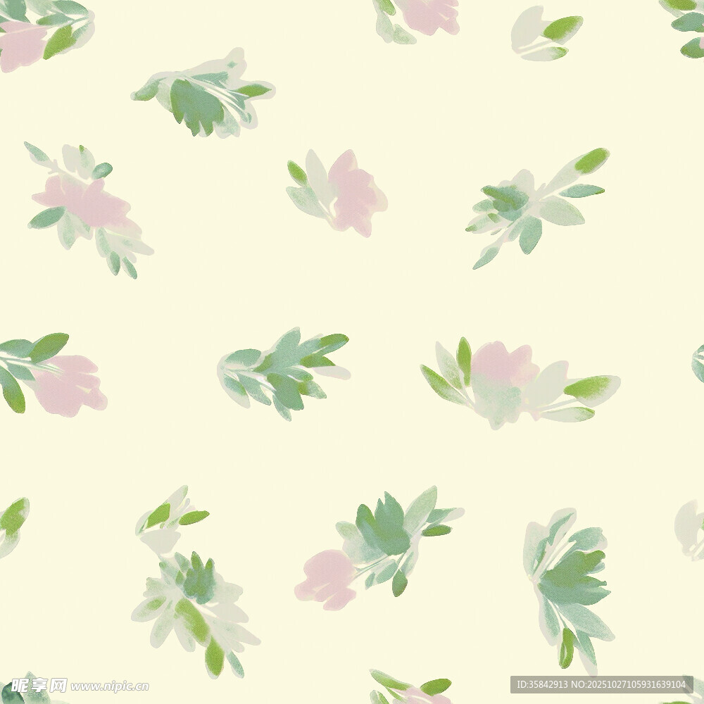 清新花卉图案背景