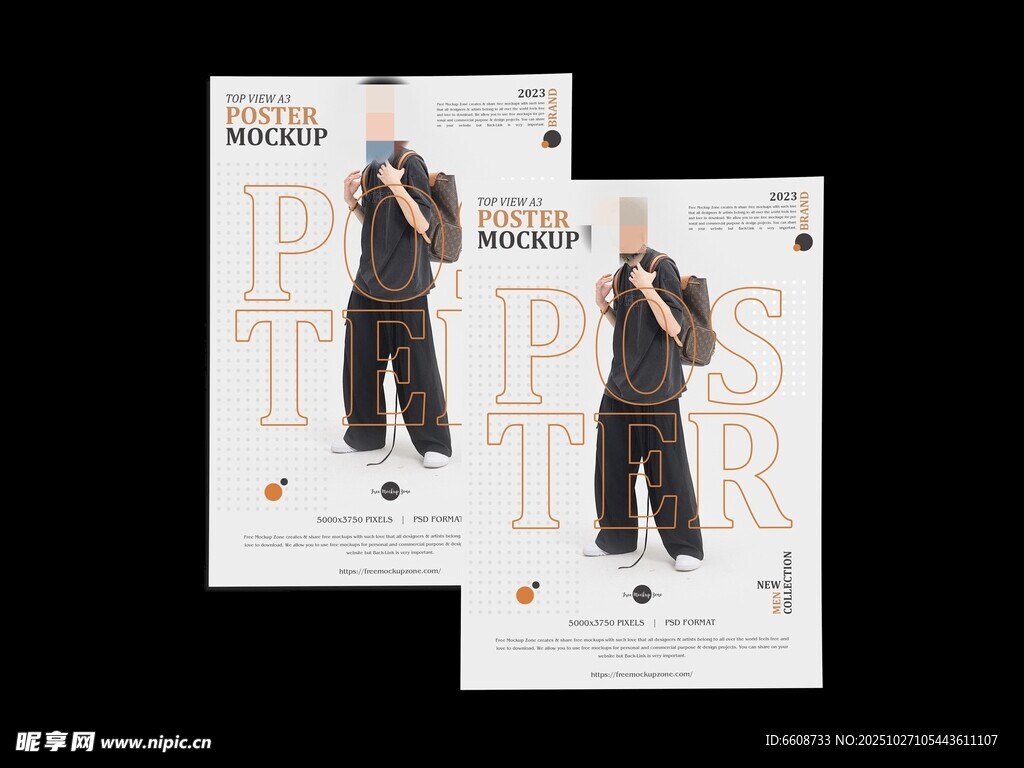 男士时尚杂志封面展示