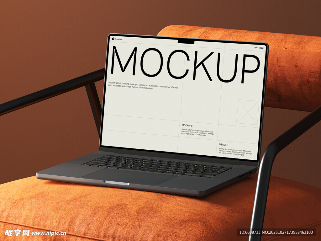 笔记本电脑样机展示图