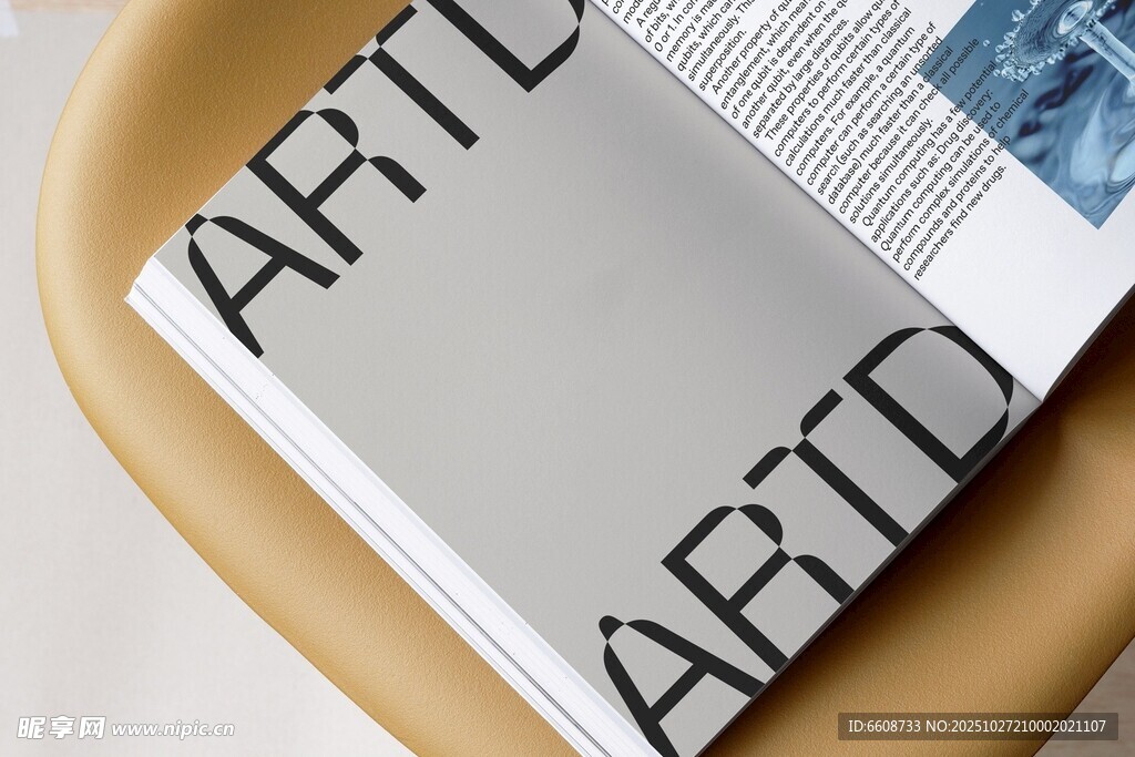 艺术杂志封面特写