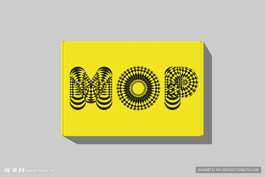 黄色背景上的MOP字样