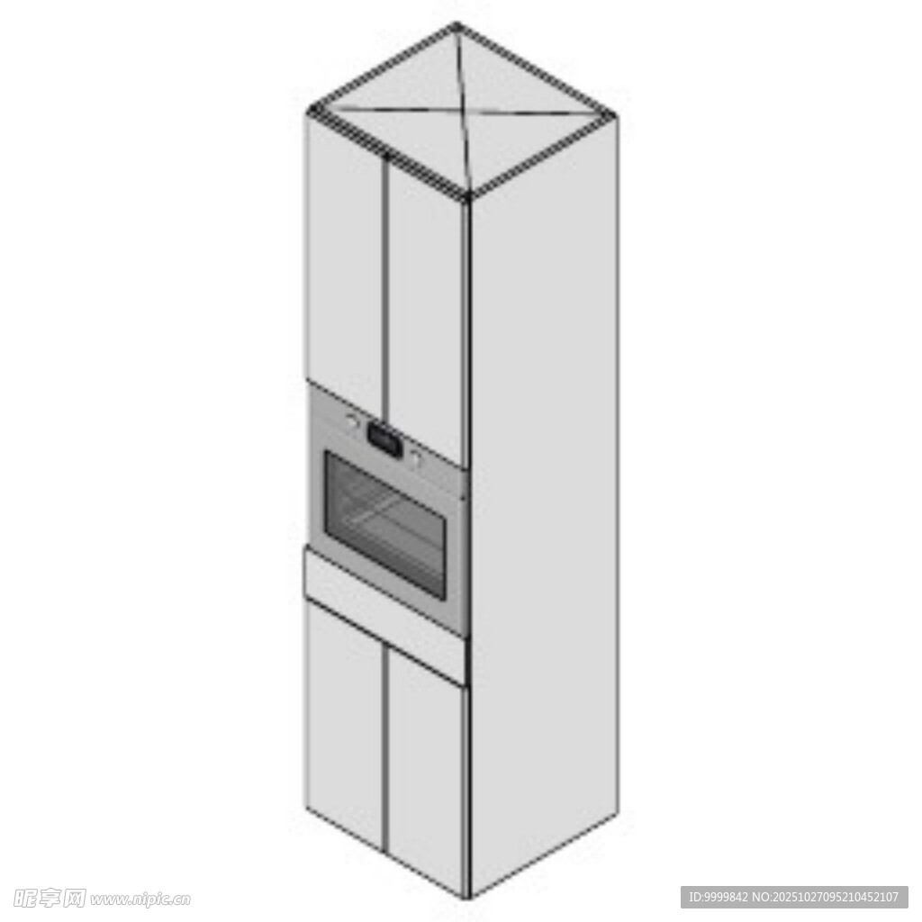 烤箱柜构件模型