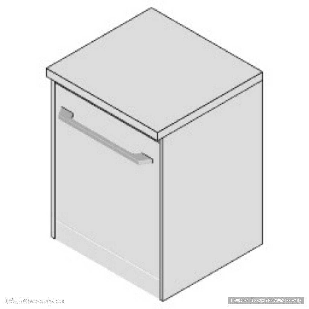 RDC洗碗机柜单元模型