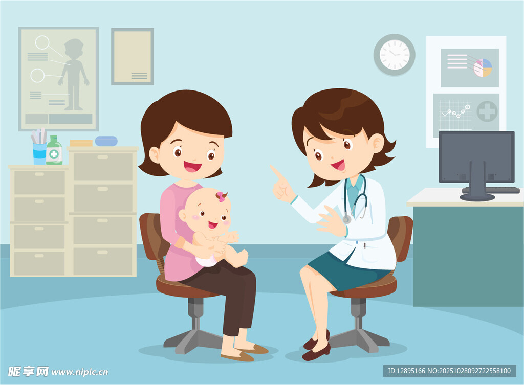 医生为婴儿做检查