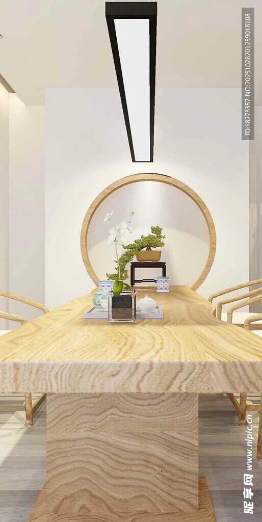 中式简约风格的雅致茶桌