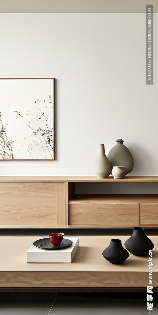 简约日式风家居摆件展示