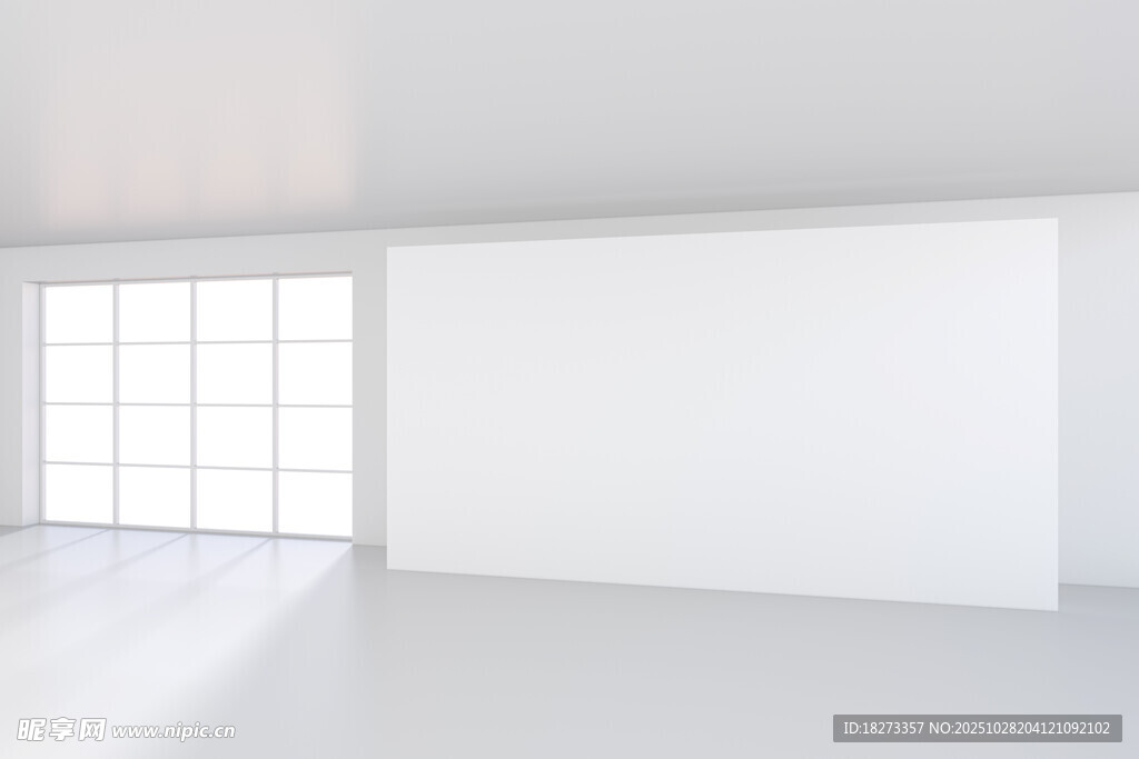 简约空旷的白色室内空间