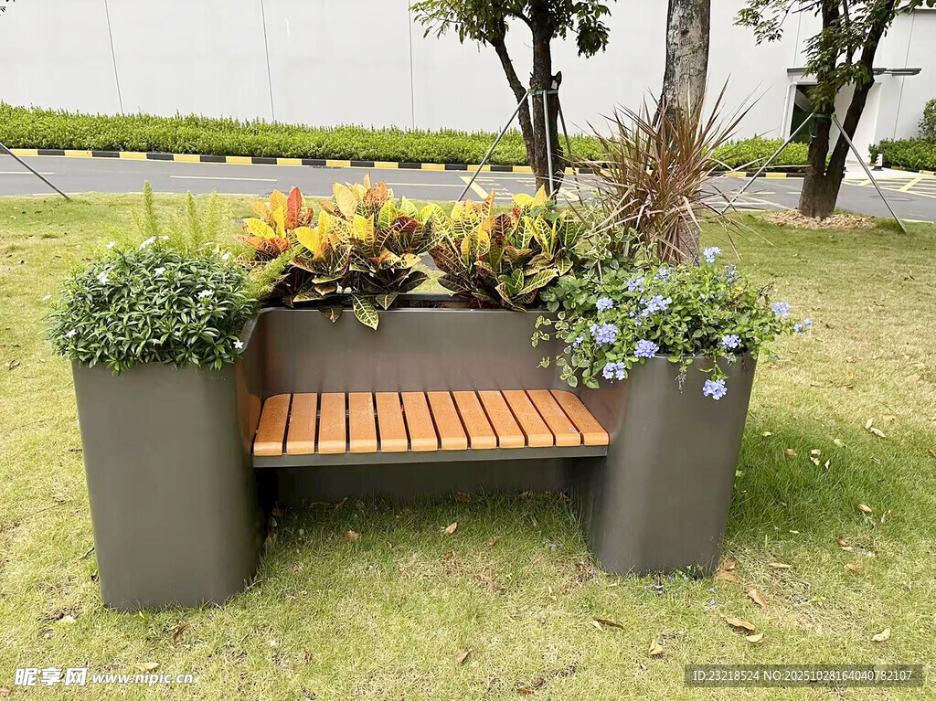 花箱长椅