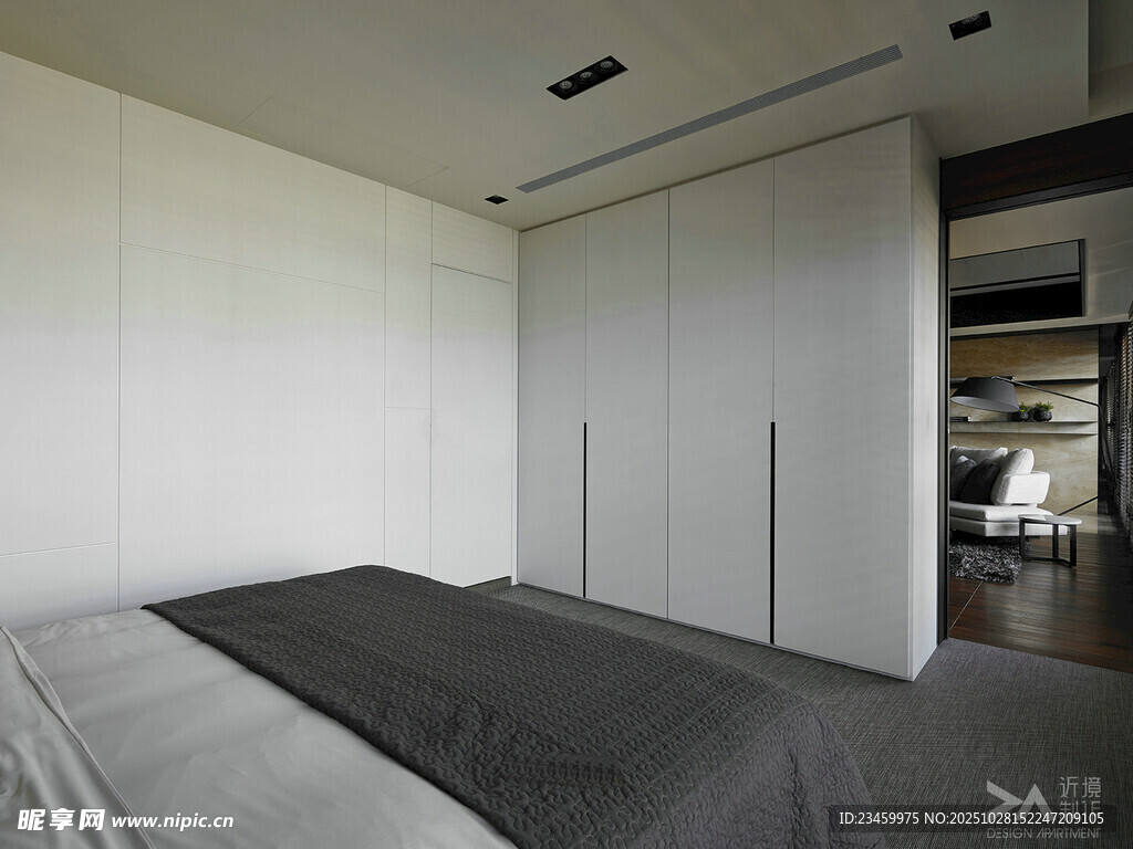 简约现代风格卧室空间