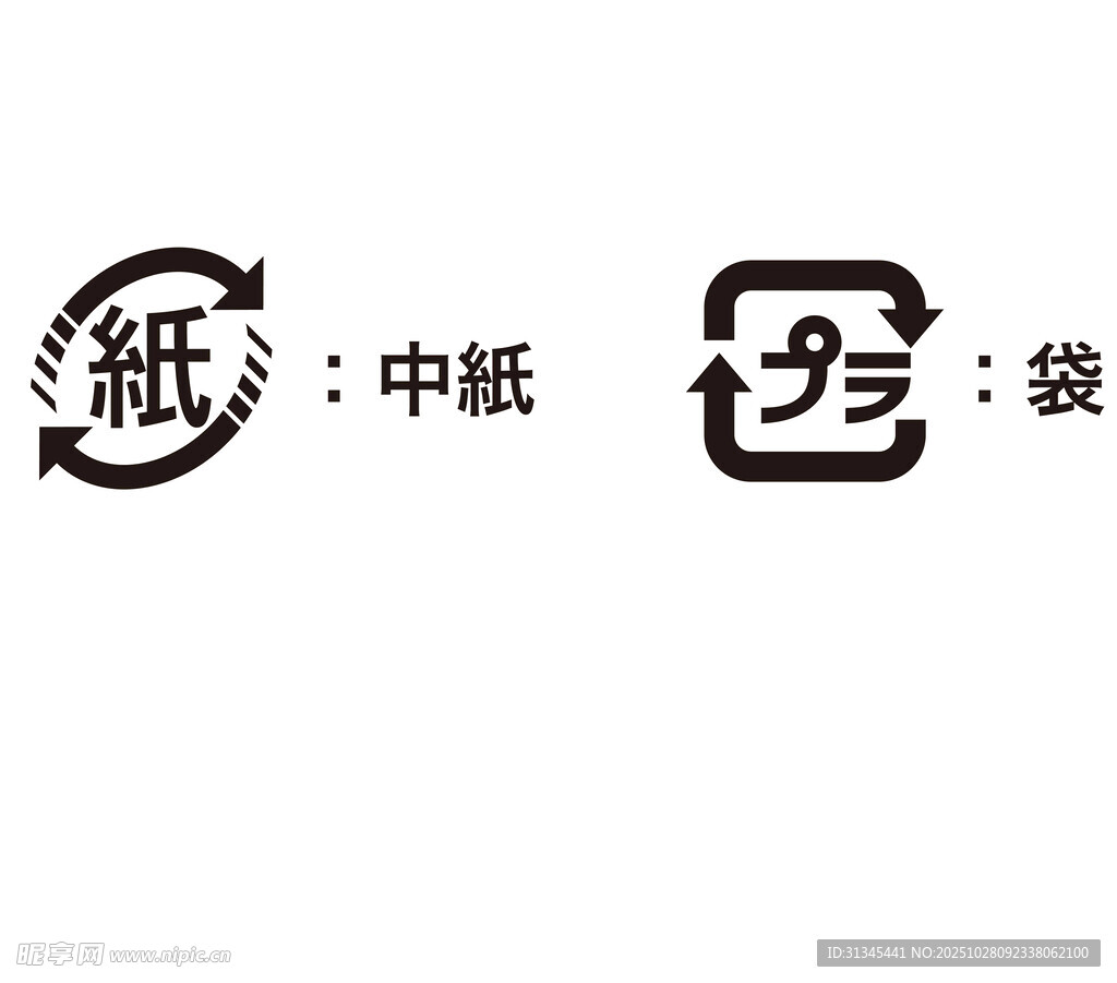 日文标志 循环标