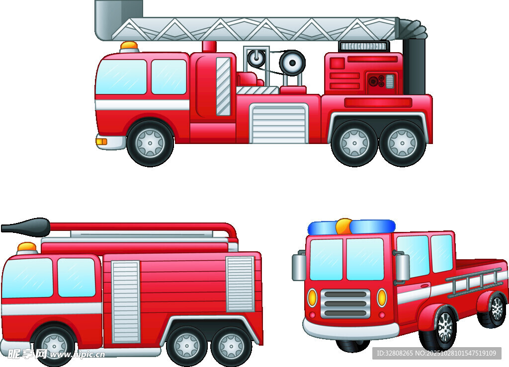 多样消防车展示