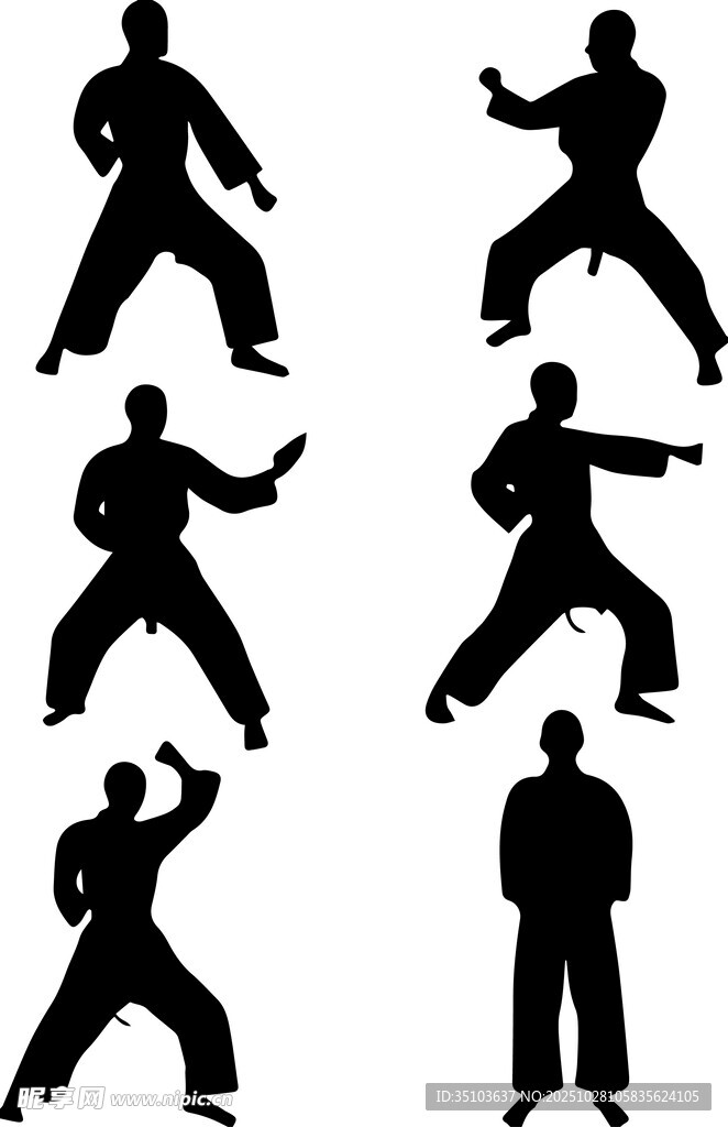 武术动作剪影