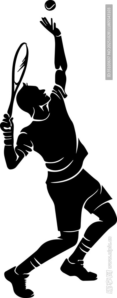 网球运动员击球瞬间