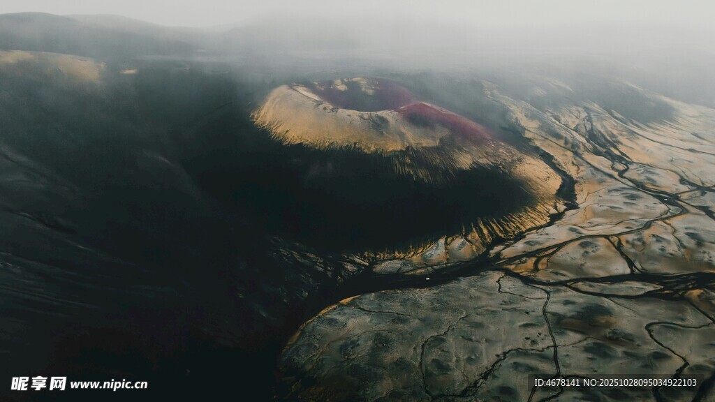 空中俯瞰大地景观