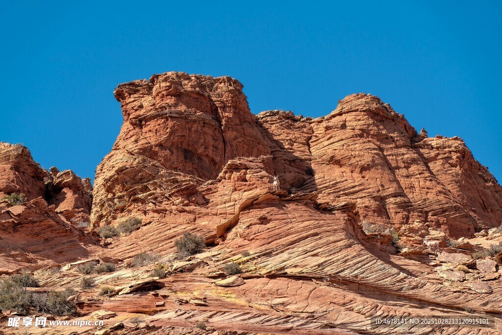 壮丽红色岩石景观
