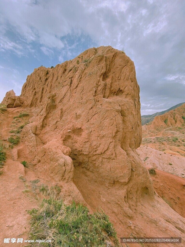 壮丽丹霞地貌岩石景观