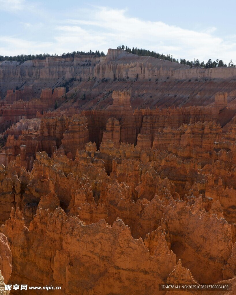 布莱斯峡谷壮丽岩石景观