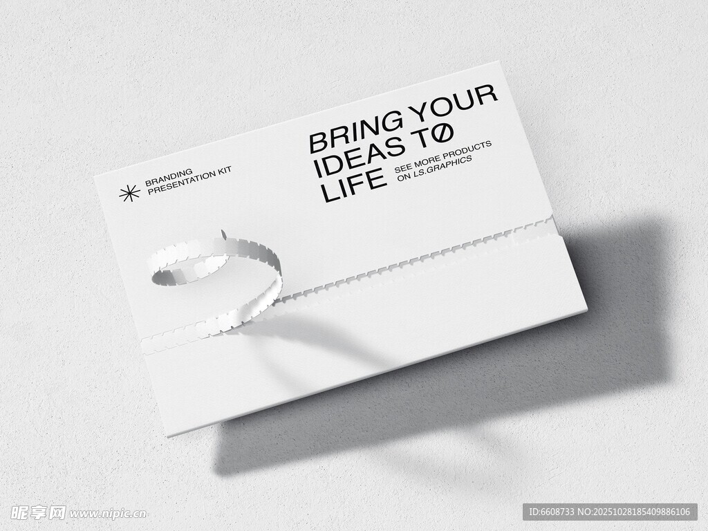 简约耳机包装展示图