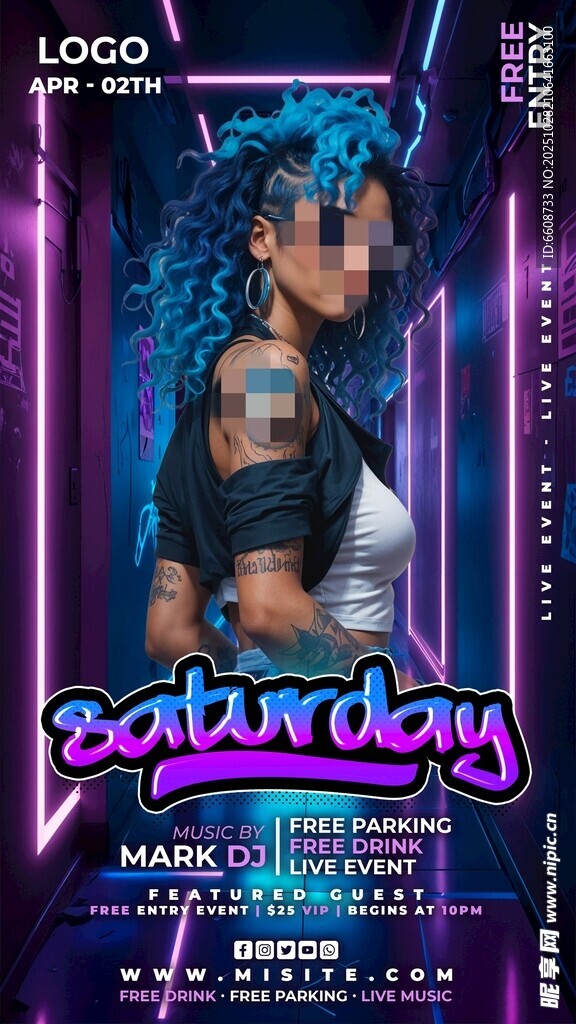 周六狂欢夜派对海报