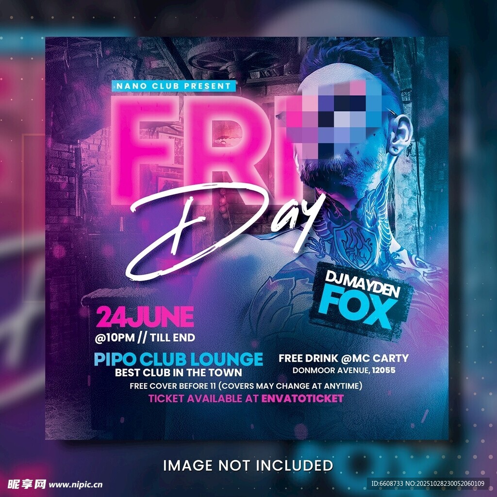 周五狂欢夜派对海报